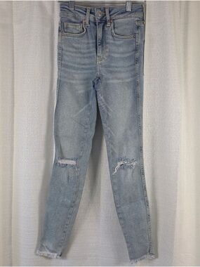 Free People We The Free Raw High Rise Jegging Jeans 24 Distressed NWT